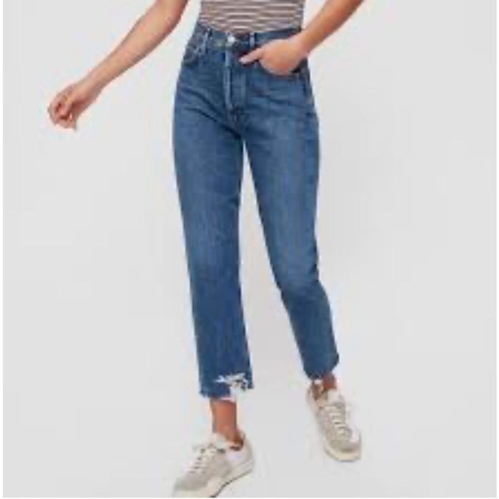 Agolde Riley raw hem jeans size 25